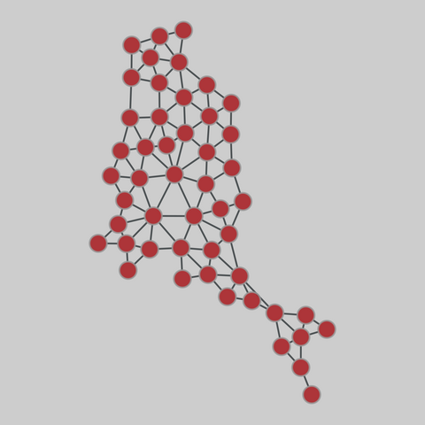 contiguous_usa: Contiguous states (USA). 49 nodes, 107 edges. https://networks.skewed.de/net/contiguous_usa