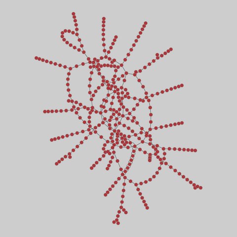 london_transport: London Transport Network. 369 nodes, 441 edges. https://networks.skewed.de/net/london_transport