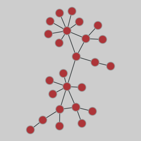 internet_top_pop: Internet topology (PoP level) (1969-2012). 25 nodes, 26 edges. https://networks.skewed.de/net/internet_top_pop#Vinaren