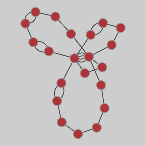 internet_top_pop: Internet topology (PoP level) (1969-2012). 21 nodes, 31 edges. https://networks.skewed.de/net/internet_top_pop#Belnet2008