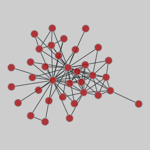 moviegalaxies: Moviegalaxies, movies 410-466 (2018). 35 nodes, 89 edges. https://networks.skewed.de/net/moviegalaxies#667