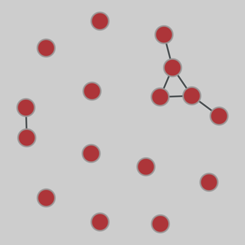 ambassador: Philippines Ambassador bombing (2000). 16 nodes, 6 edges. https://networks.skewed.de/net/ambassador#KINSHIP