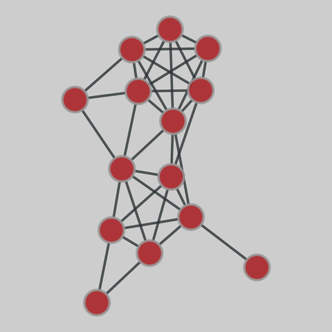 ambassador: Philippines Ambassador bombing (2000). 16 nodes, 36 edges. https://networks.skewed.de/net/ambassador#1990_1994