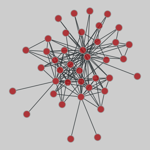moviegalaxies: Moviegalaxies, movies 410-466 (2018). 40 nodes, 152 edges. https://networks.skewed.de/net/moviegalaxies#717