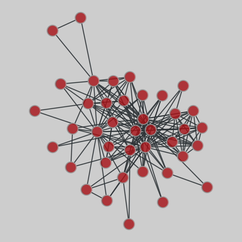 moviegalaxies: Moviegalaxies, movies 410-466 (2018). 40 nodes, 188 edges. https://networks.skewed.de/net/moviegalaxies#566