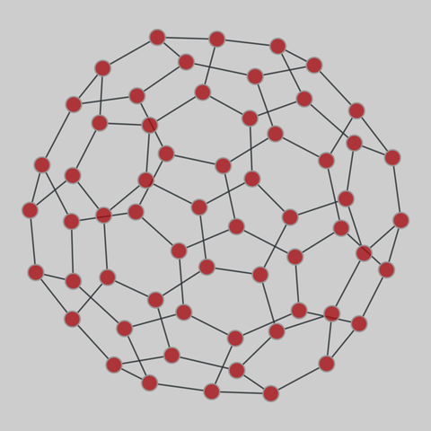 fullerene_structures: Fullerene molecular structures. 60 nodes, 90 edges. https://networks.skewed.de/net/fullerene_structures#C60