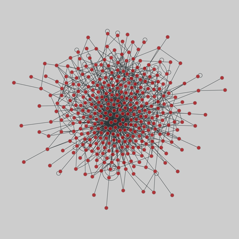 ugandan_village: Ugandan village networks (2013). 350 nodes, 984 edges. https://networks.skewed.de/net/ugandan_village#health-advice_16