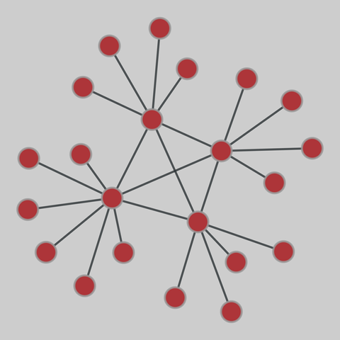 internet_top_pop: Internet topology (PoP level) (1969-2012). 22 nodes, 24 edges. https://networks.skewed.de/net/internet_top_pop#Garr200404