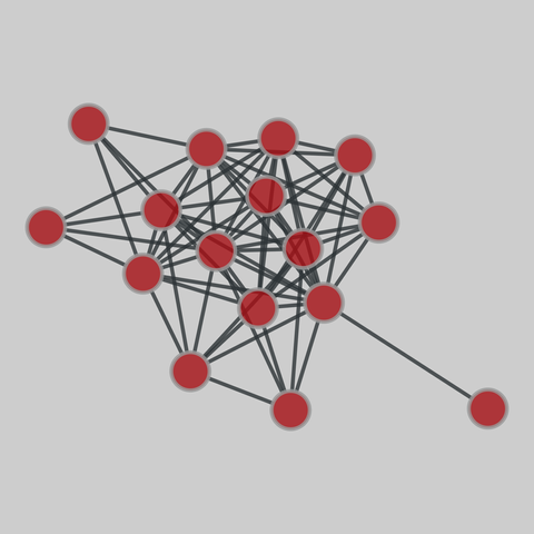 ambassador: Philippines Ambassador bombing (2000). 16 nodes, 69 edges. https://networks.skewed.de/net/ambassador#2001