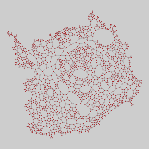 urban_streets: Urban street networks (2017). 1496 nodes, 2255 edges. https://networks.skewed.de/net/urban_streets#cairo