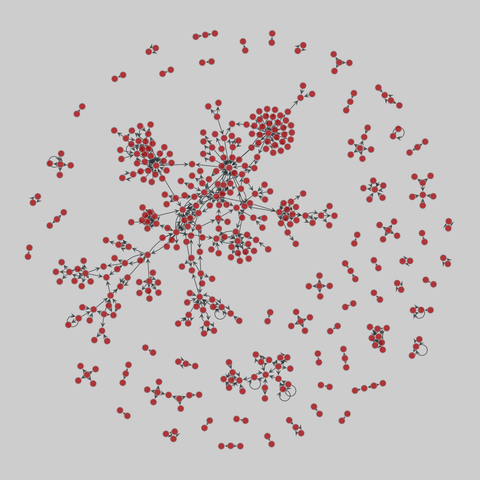 genetic_multiplex: Multiplex genetic interactions (2014). 461 nodes, 620 edges. https://networks.skewed.de/net/genetic_multiplex#Xenopus
