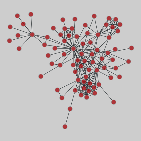 lesmis: Les Misérables coappearances. 77 nodes, 254 edges. https://networks.skewed.de/net/lesmis