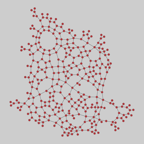urban_streets: Urban street networks (2017). 335 nodes, 494 edges. https://networks.skewed.de/net/urban_streets#paris