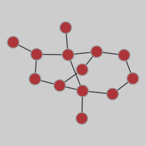 internet_top_pop: Internet topology (PoP level) (1969-2012). 13 nodes, 15 edges. https://networks.skewed.de/net/internet_top_pop#Nsfnet