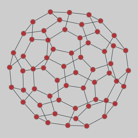 fullerene_structures: Fullerene molecular structures. 60 nodes, 90 edges. https://networks.skewed.de/net/fullerene_structures#C60