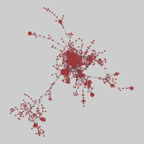 tree-of-life: Protein interactomes across the tree of life (2019). 1323 nodes, 5230 edges. https://networks.skewed.de/net/tree-of-life#322104