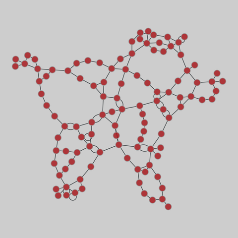 internet_top_pop: Internet topology (PoP level) (1969-2012). 110 nodes, 158 edges. https://networks.skewed.de/net/internet_top_pop#Interoute